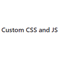 Custom CSS and JS