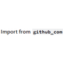 Import from github_com