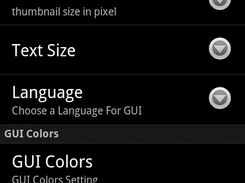 preferences scrren - english