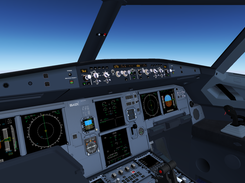 The flight deck of the A320