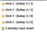 FlashCards main menu