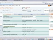 ACAFE front end screenshot
