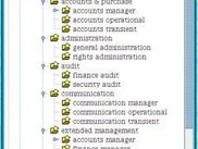 groups structure in a Role-Based-Access-Control application