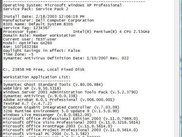 Sample output from running the script