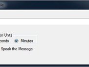The configuration screen
