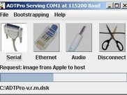 Server busy serving a disk image over a serial port!