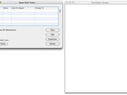 The tester interface when launched