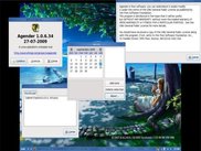 Agender runing in Fluxbox 1.0.0