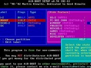 AiR-BOOT integrated setup - partition setup menu