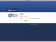 login screen