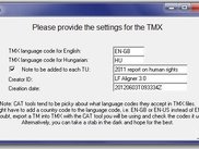 TMX generation options