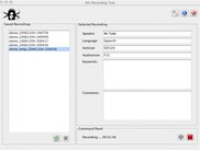 Alis Recording Tool Main Window