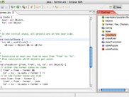 Basic editor with outline view.