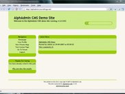 AlphAdmin v1.0.5/03 main homepage