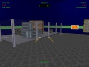 A view of the heads-up display and rockets firing