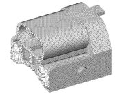 volume mesmesh generated from CAD data: interior details