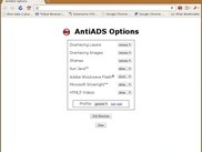 Options window