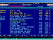 Stock/Inventory Lookup Screen