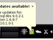 Tray Icon showing available upgrades
