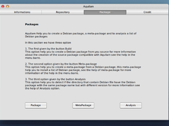 Package creation options