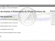 Associação de grupo de usuário com roteadores
