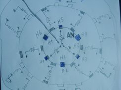 Configuración teórica de un motor inteligente y dinámico basado en la teoría electromagnética de Tesla y la fórmula de relatividad de Einstein.