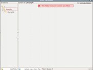 A overvieuw of a empty (sub)folder