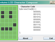 Arduino LCD Character Composer