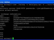 Sample Asleap transaction processing a PPTP AiroPeek capture
