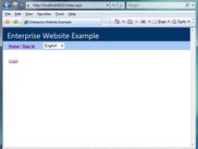 Example default enterprise web application