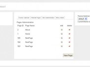 Admin page screenshot
