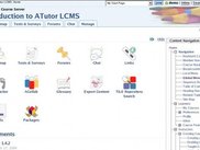 Typical course home page, using the default ATutor Theme