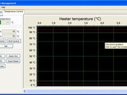 Temperature Graph (slider on right is for thresholds)