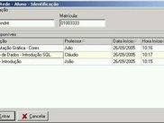 Tela de Identificao do Aluno - (Student Identification)