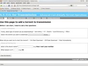 The Add Torrent Page w/ blurred custom download locations