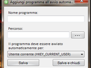 Aggiungi programma