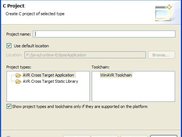 New project types for C projects
