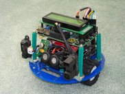 Pololu Orantutan SVP ATmega1284p driven differential drive robot.
