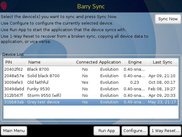 A particularly busy Barry Desktop 0.18.3 Sync screen