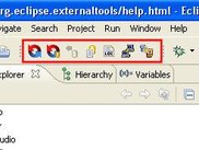 The BeyondCVS icons in the main Eclipse toolbar