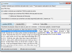 Janela de localização de palavras