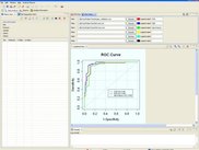 The screen shot of ROC curve