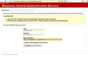 4.- Biometric central authentication service Front-End