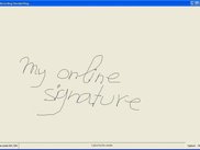 5.- Capture of the biometric sample (mouse-based signature)