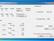 Bitrate calculator GPL