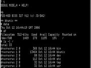 Unix started on BK-0010 emulator