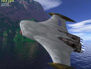Ship composed of Bezier patches; textured &amp; glossmapped