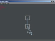 A piston type setup using revolute and prismatic joints.