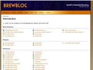 Admin home page.