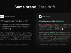 Same brand. Zero drift.